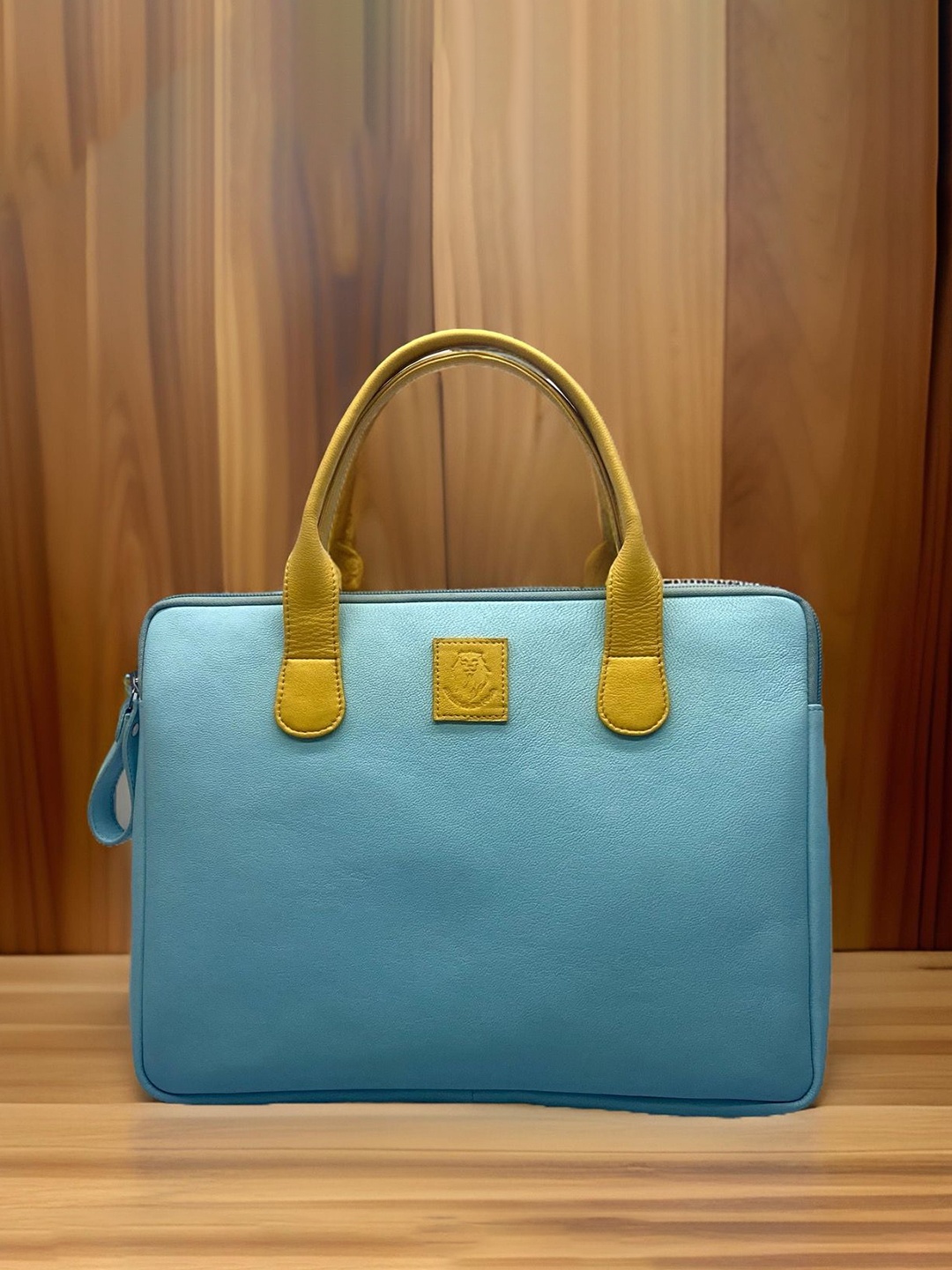 

Abelardo De Moda Unisex Leather Laptop Sleeve, Blue