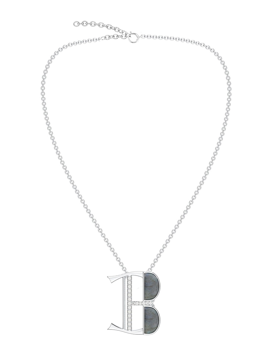 

Kicky And Perky Rhodium-Plated Contemporary Pendants with Chains, Silver