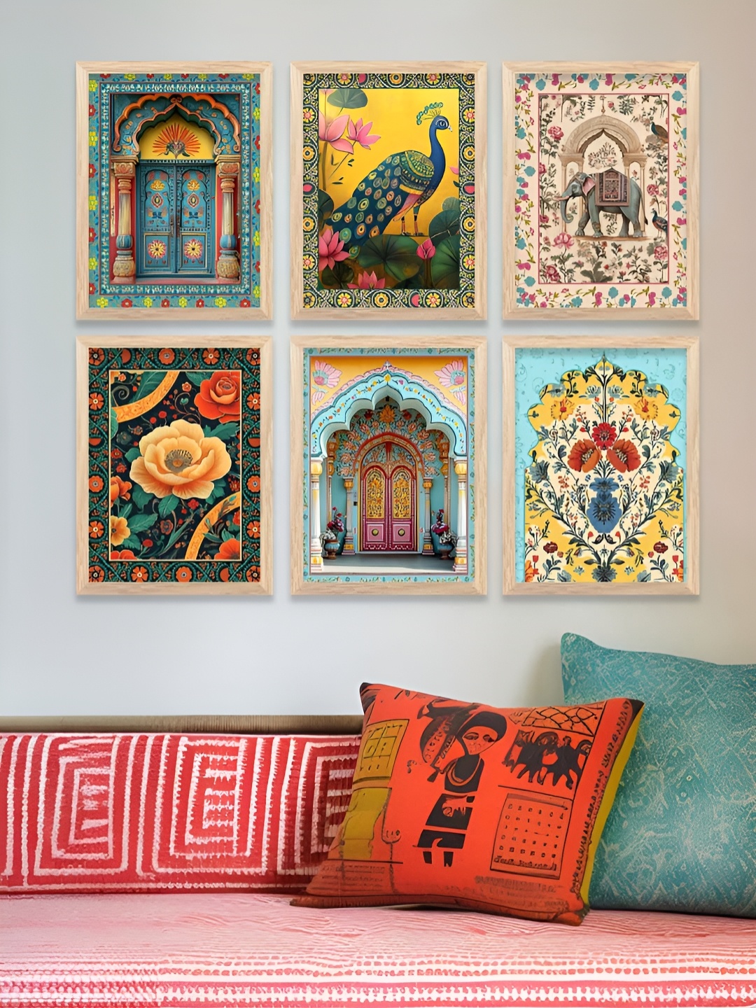 

Kotart Brown & Blue 6 and more Piece Wood Other Wall Paintings