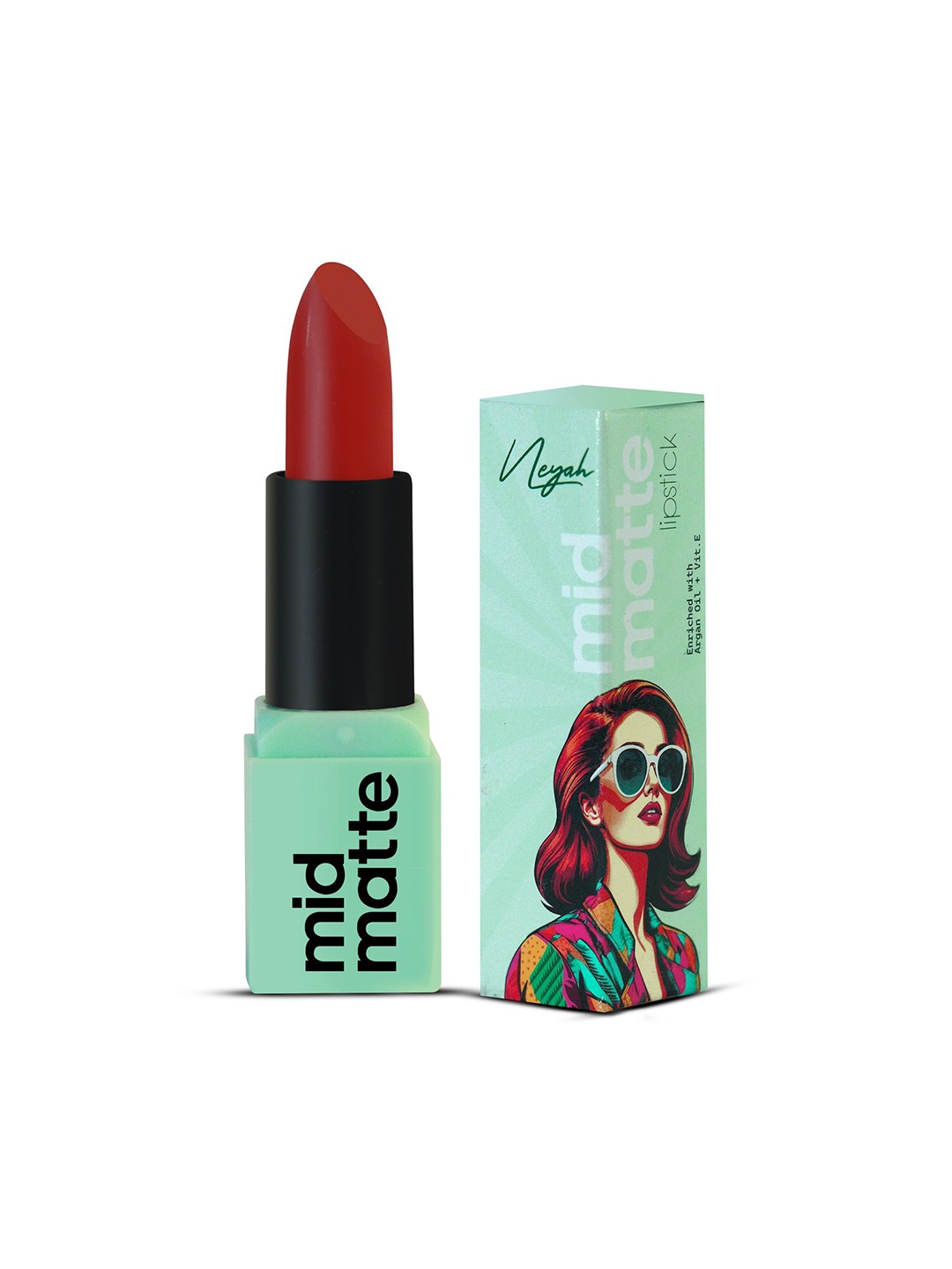 

Neyah Mid Matte Lipstick -Caramel Crush 124, Red
