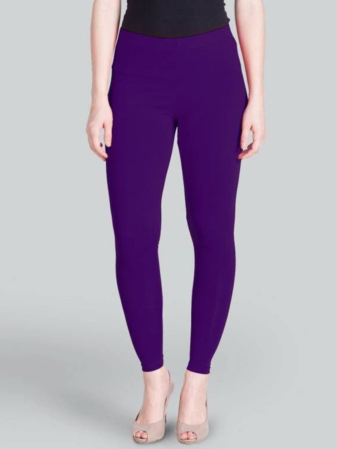 

URBAN KANYA Mid-Rise Churidar-Length Leggings, Purple