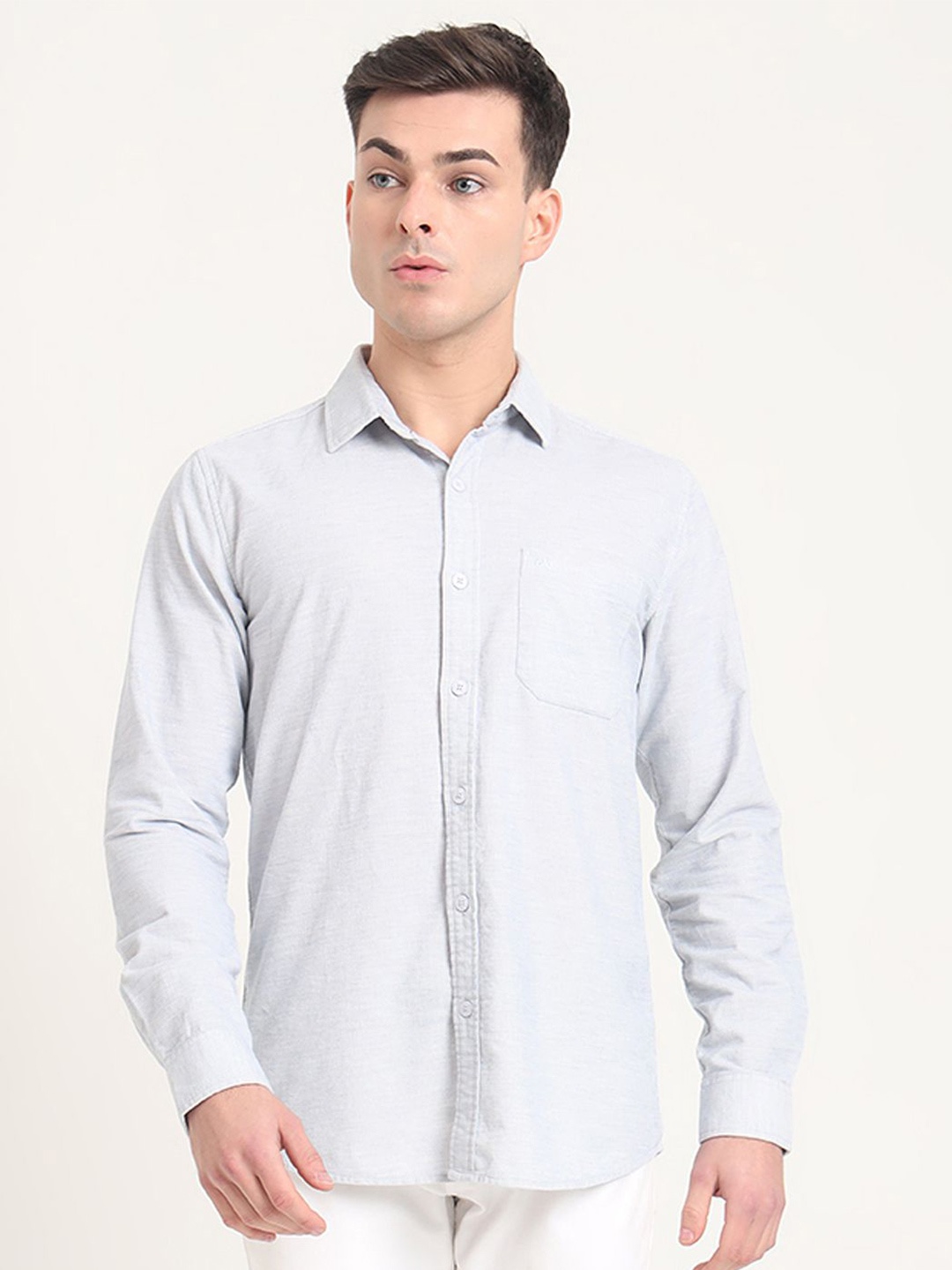 

JADE BLUE Men Slim Fit Opaque Casual Shirt