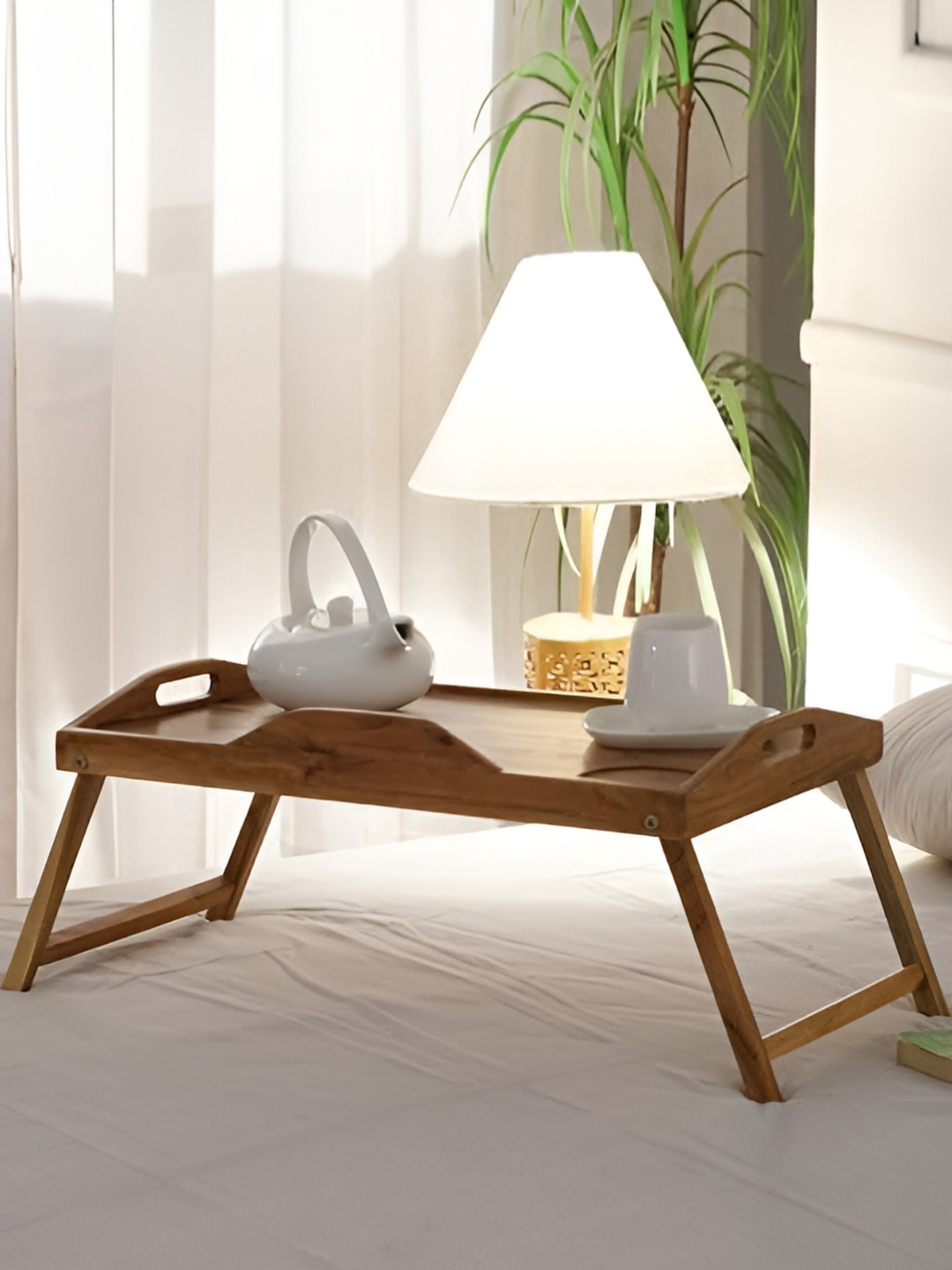 

WOODEN STREET Brown Naomi Laptop Table