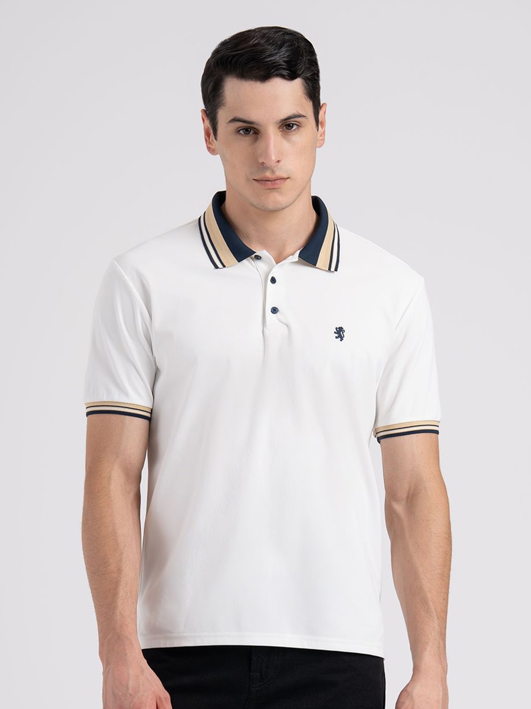 

Red Tape Men Polo Collar T-shirt, White