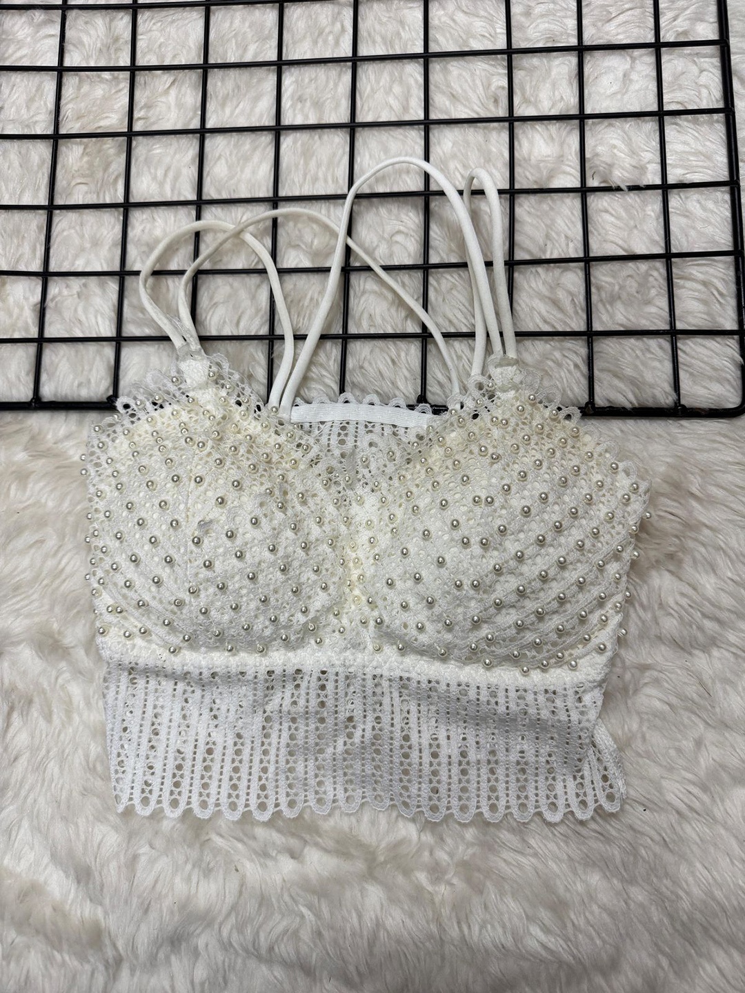 

MADE FOR HER LABEL Bralette Top, White