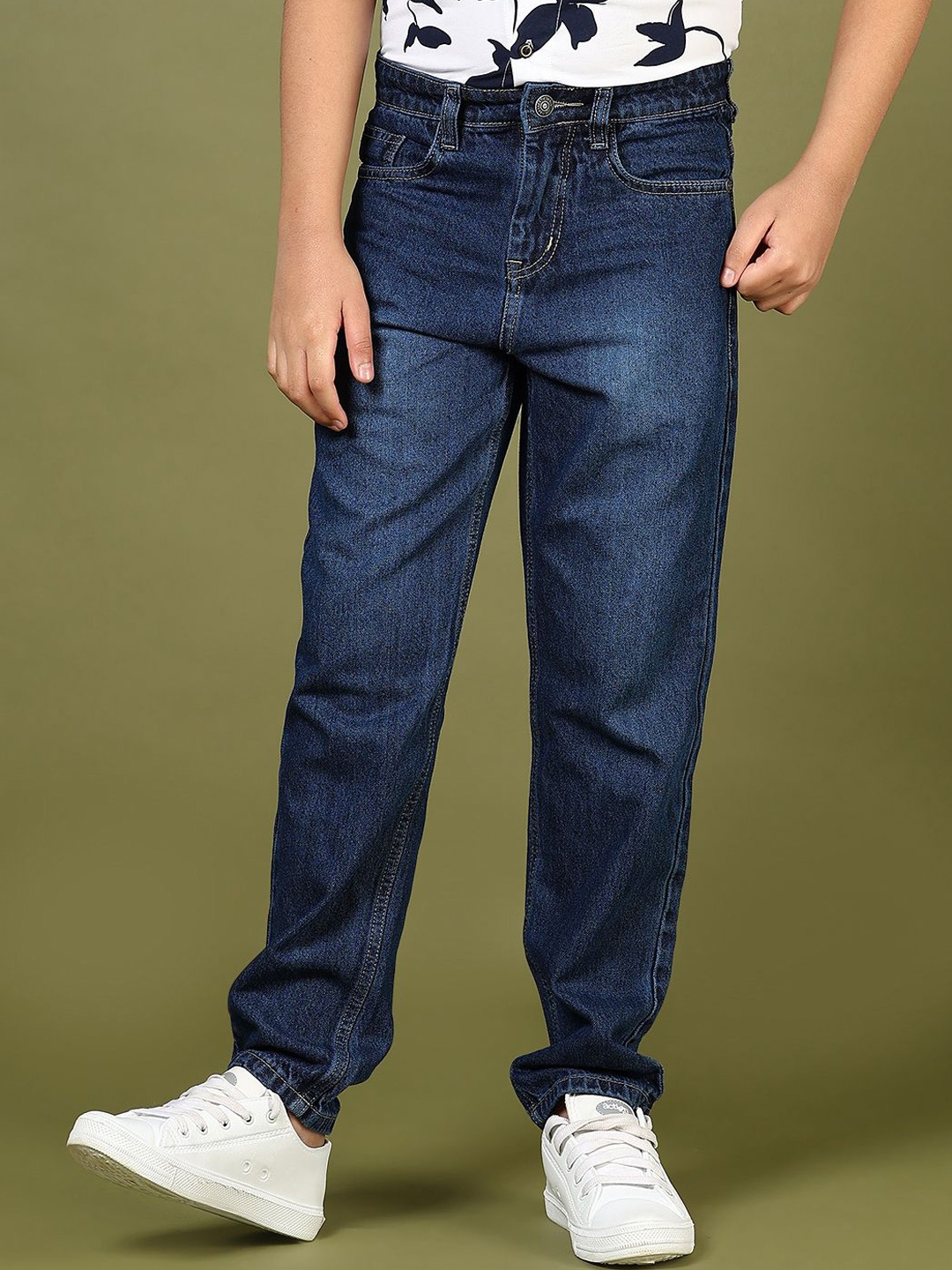 

V-Mart Boys Light Fade Jeans, Blue