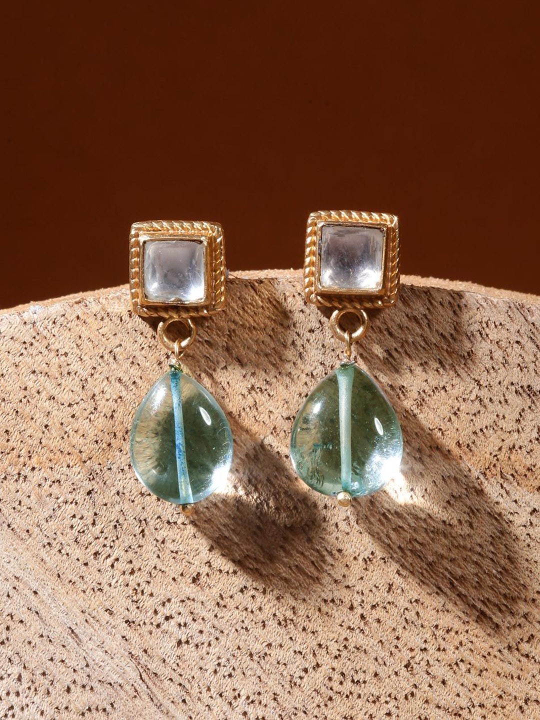 

Fabindia Contemporary Drop Earrings, Gold