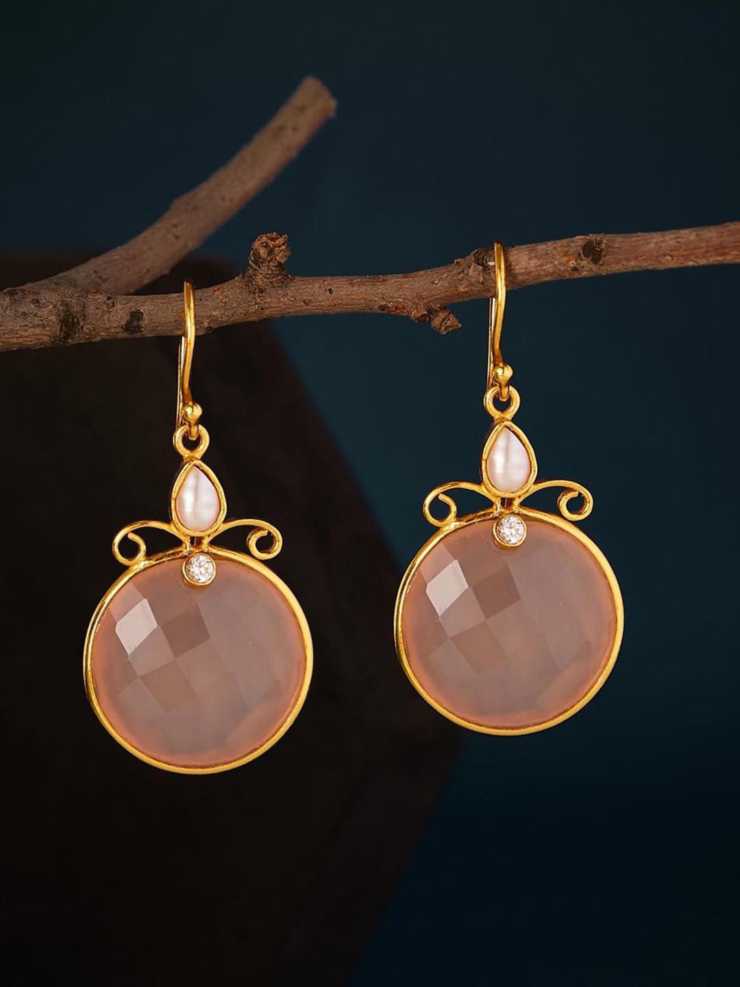 

Fabindia Contemporary Drop Earrings, Gold