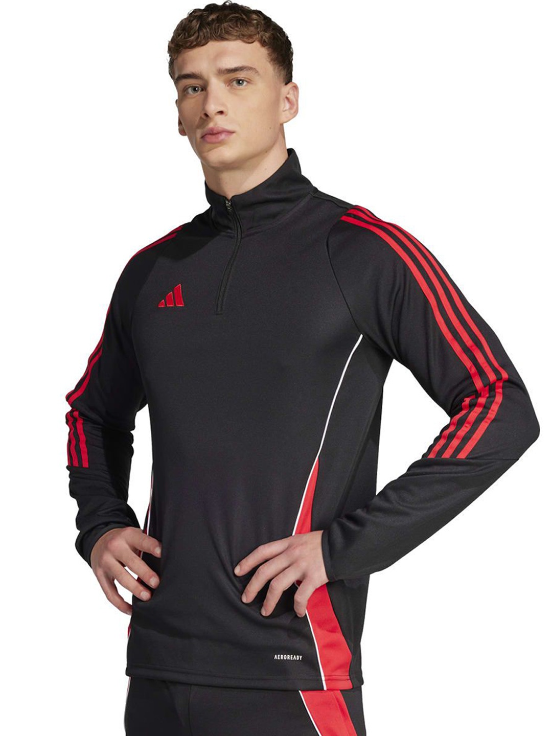 

ADIDAS Tiro24 Trtop Brand Logo Printed Long Sleeve Jacket, Black