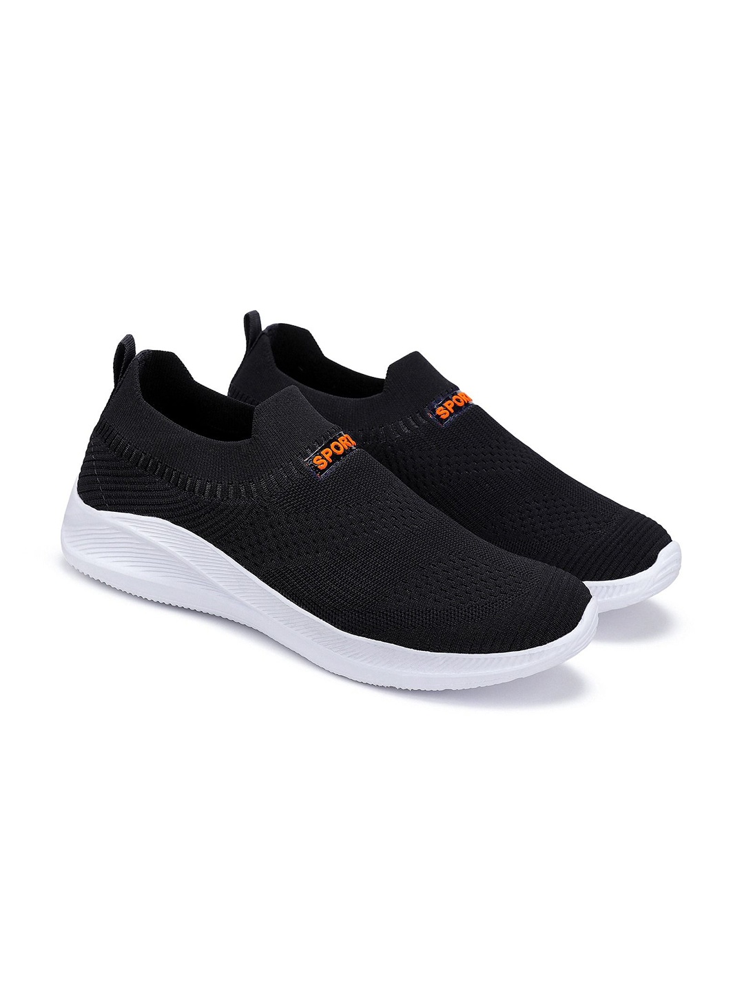 

PENNEN Men Running Non-Marking Shoes, Black