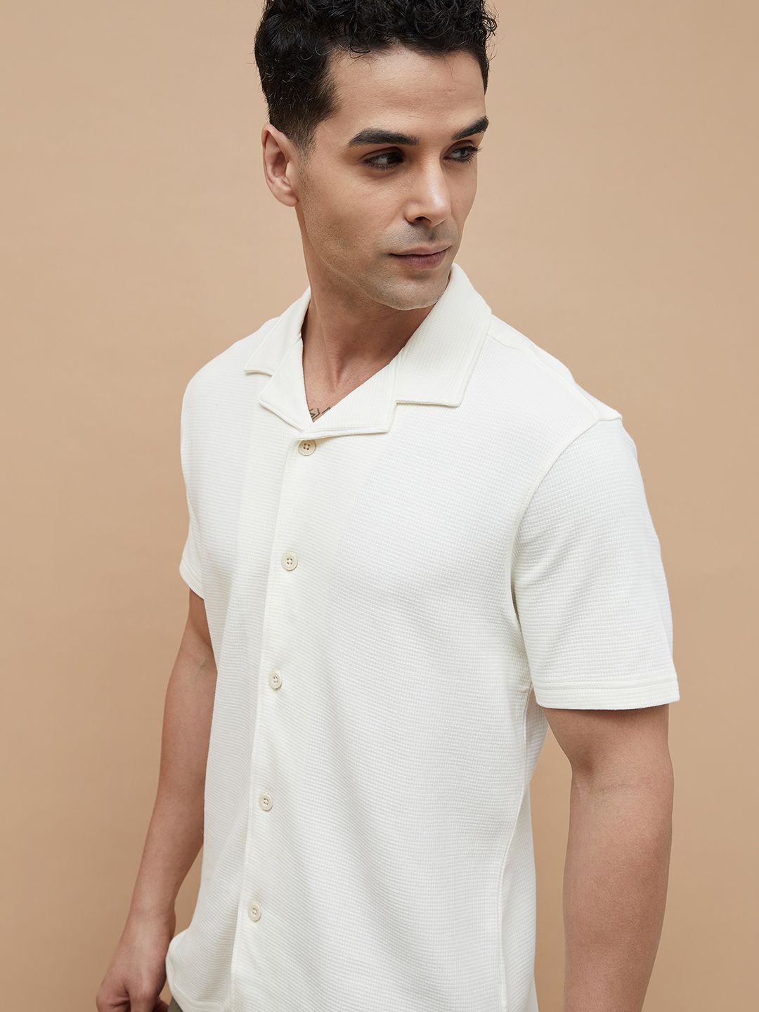

CODE by Lifestyle Men Opaque Casual Shirt, Beige