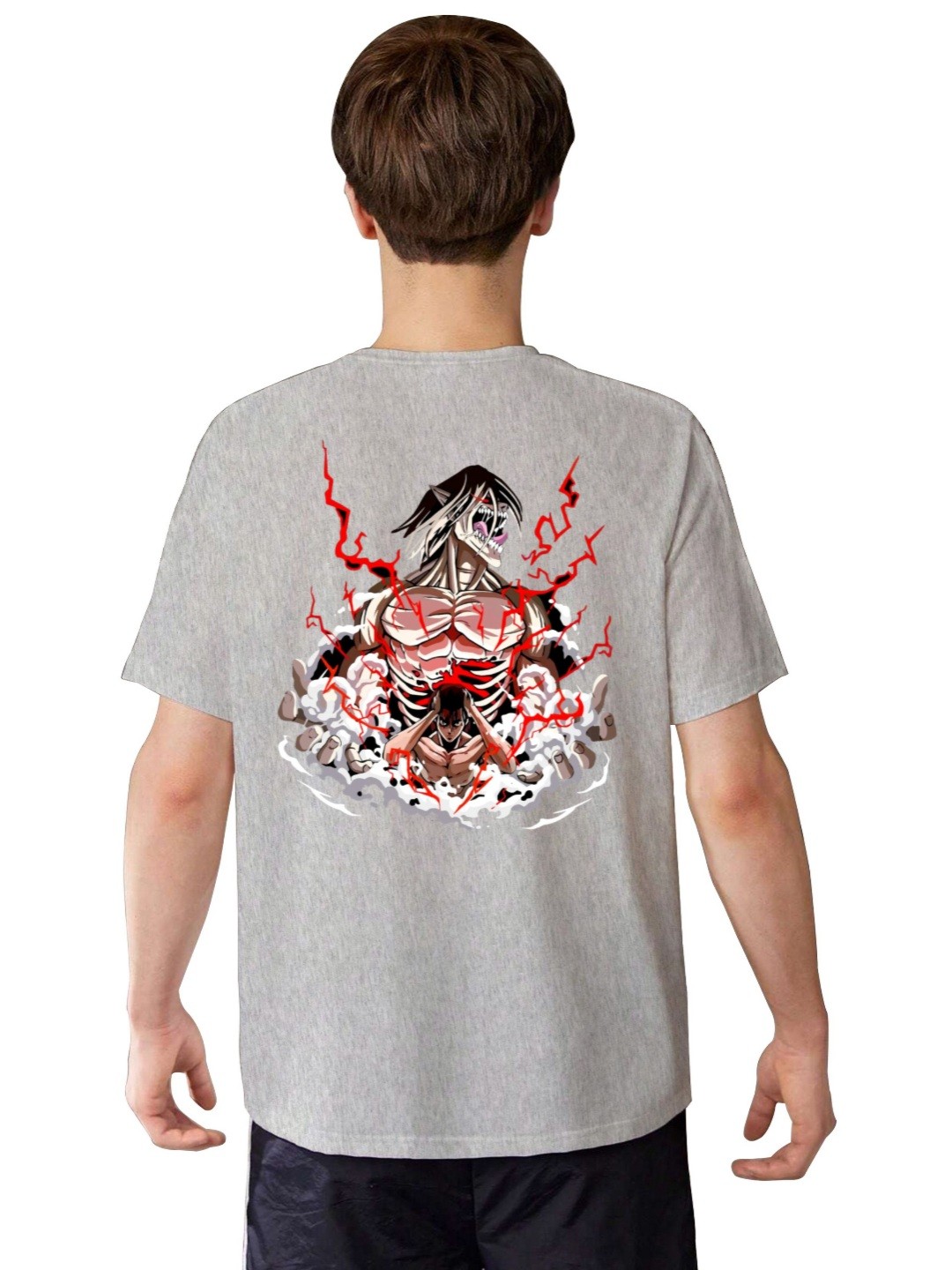 

LOCAVESTIR Boys Printed T-shirt, Grey