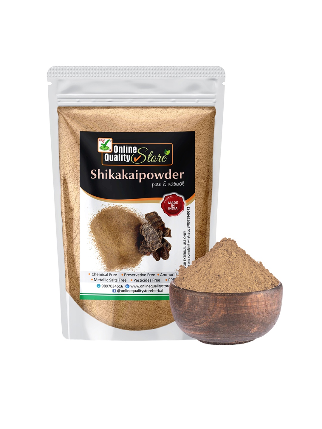 

Online Quality Store Shikakai Powder For Damaged Hair - 800g, Beige