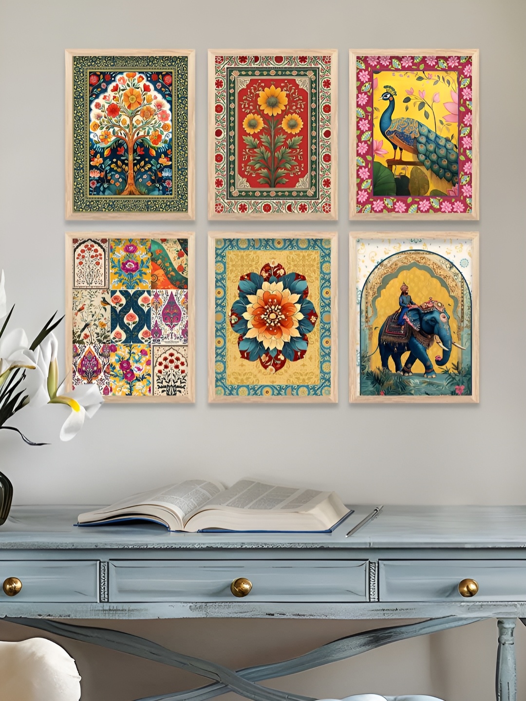 

Kotart Brown & Green 6 and more Piece Wood Other Wall Paintings
