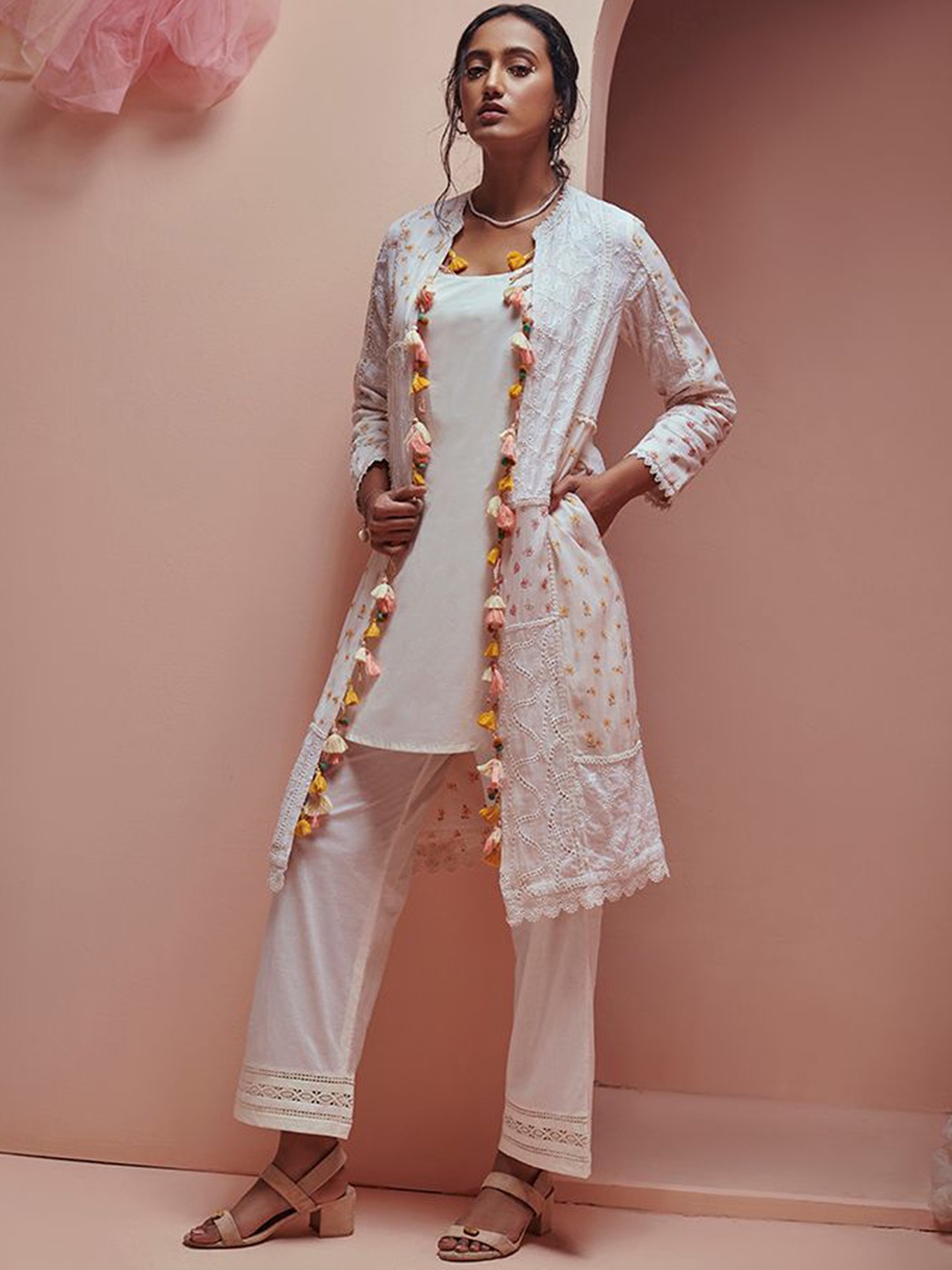 

SAUNDH Women Fashion Jacket, Off white