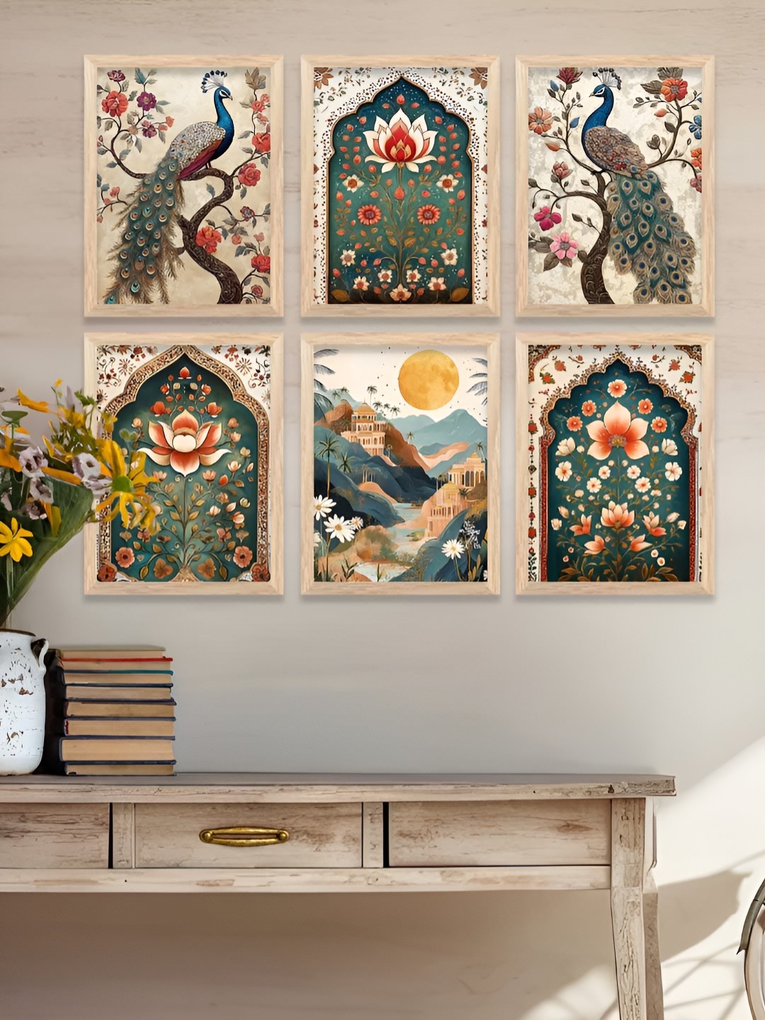 

Kotart Brown & Green 6 and more Piece Wood Floral and Botanical Wall Paintings