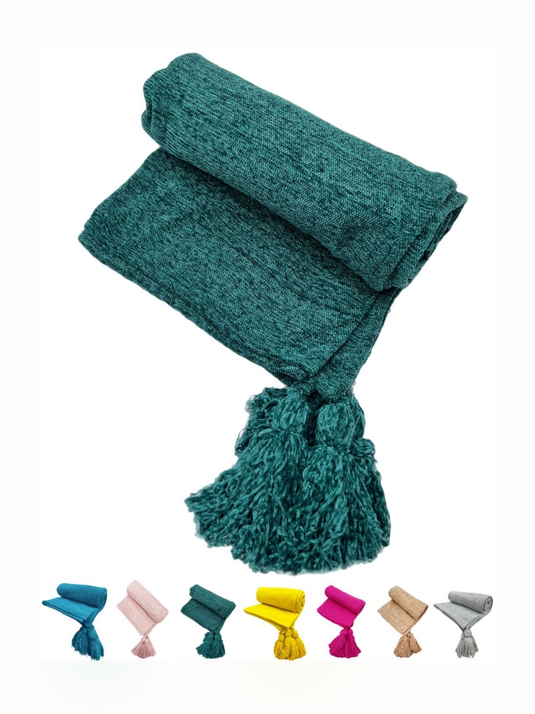 

Fashion Throw Abstract Printed Lightweight And Breathable Throw, Teal
