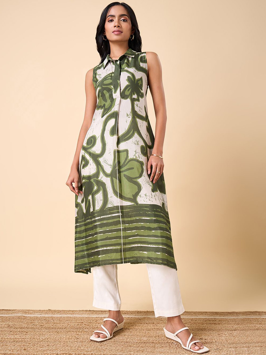 

Marigold Lane Women Printed Kurta, Green