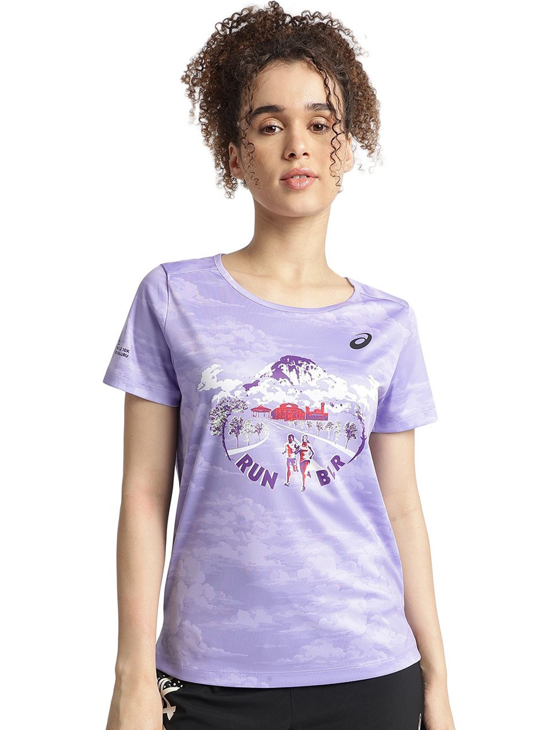 

ASICS Tcs 2025 SM Graphic Printed Short Sleeve T-Shirt, Purple