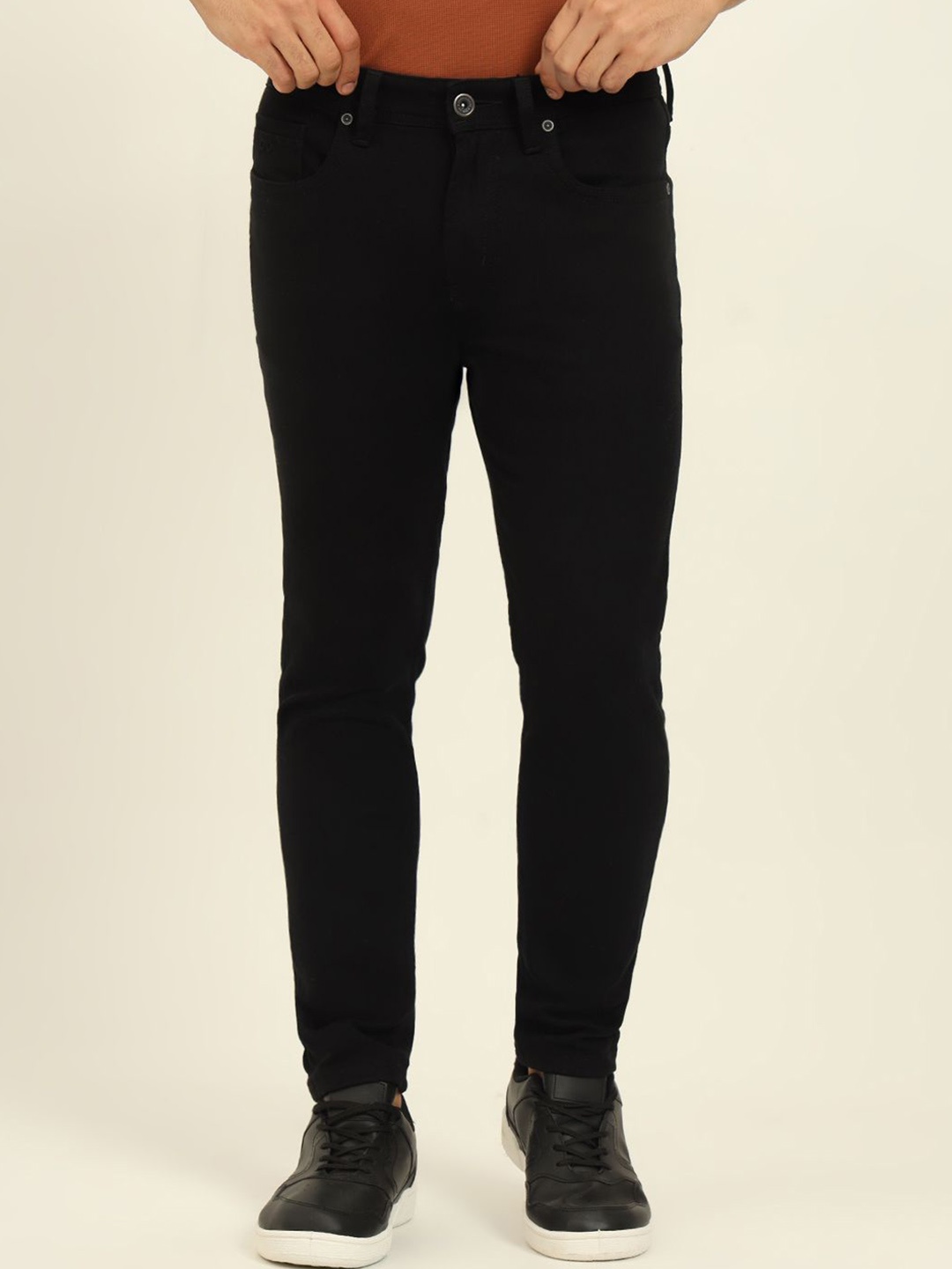 

JADE BLUE Men Slim Fit Stretchable Jeans, Black