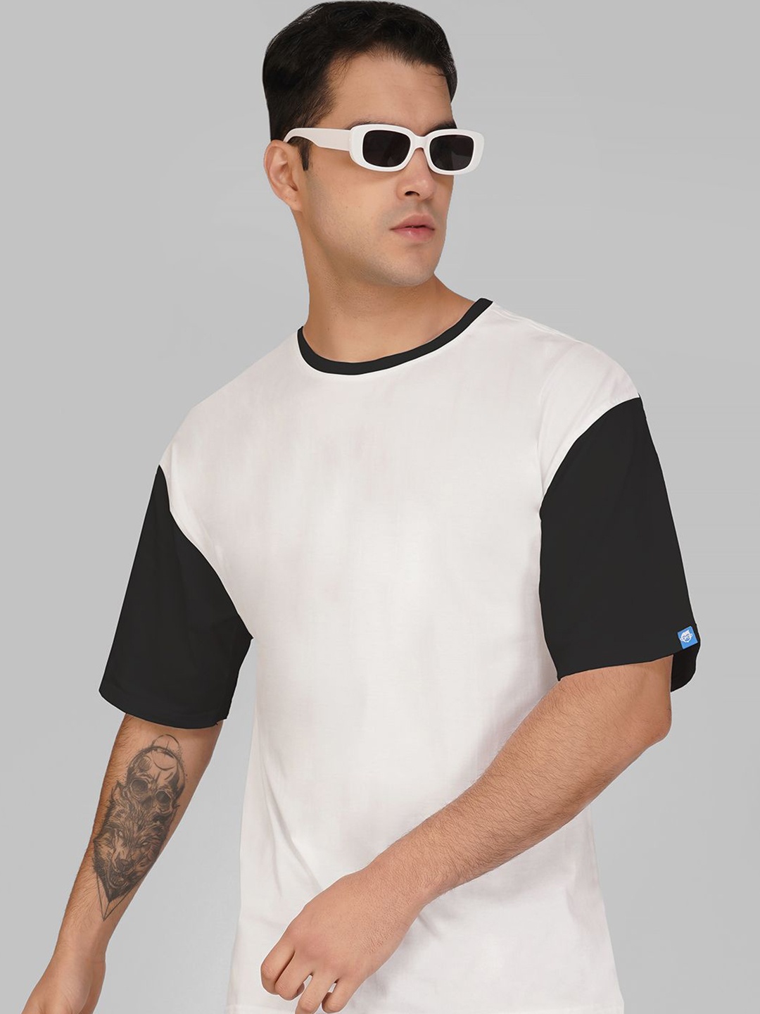 

Crazymonk Men Raw Edge T-shirt, Multi