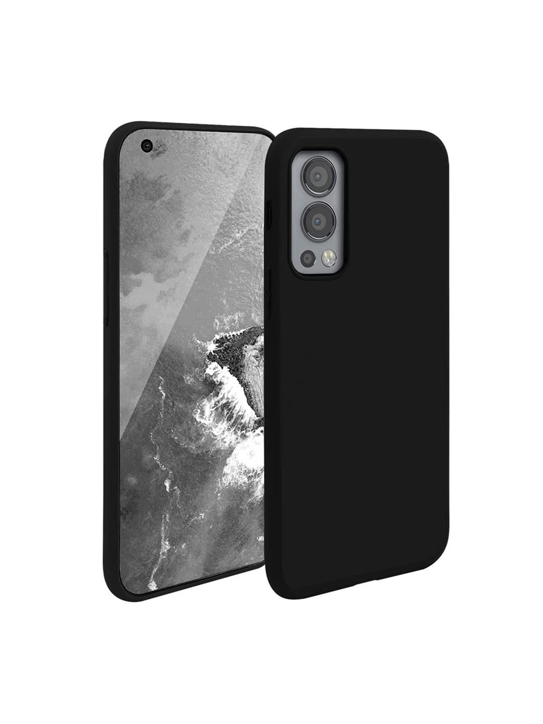 

LIRAMARK Solid Printed Oneplus Nord 2 Back Case Mobile Accessories, Black