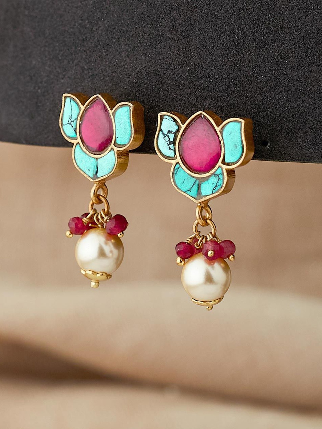 

Fabindia Contemporary Drop Earrings, Gold