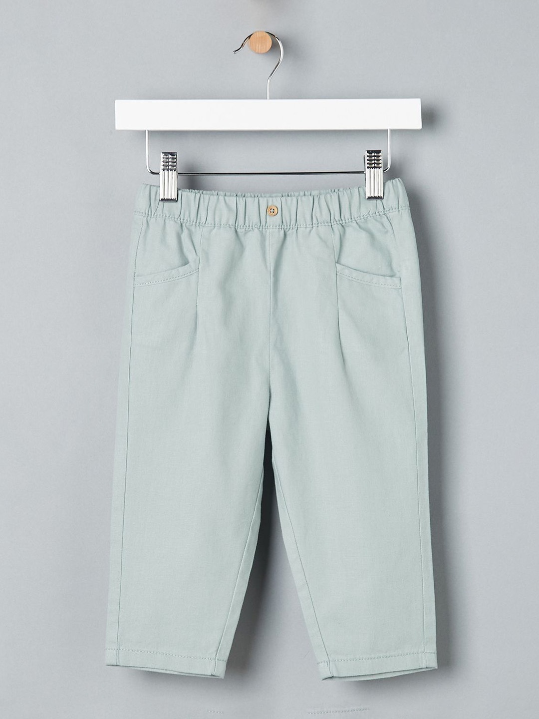 

max Boys Pleated Trousers, Green