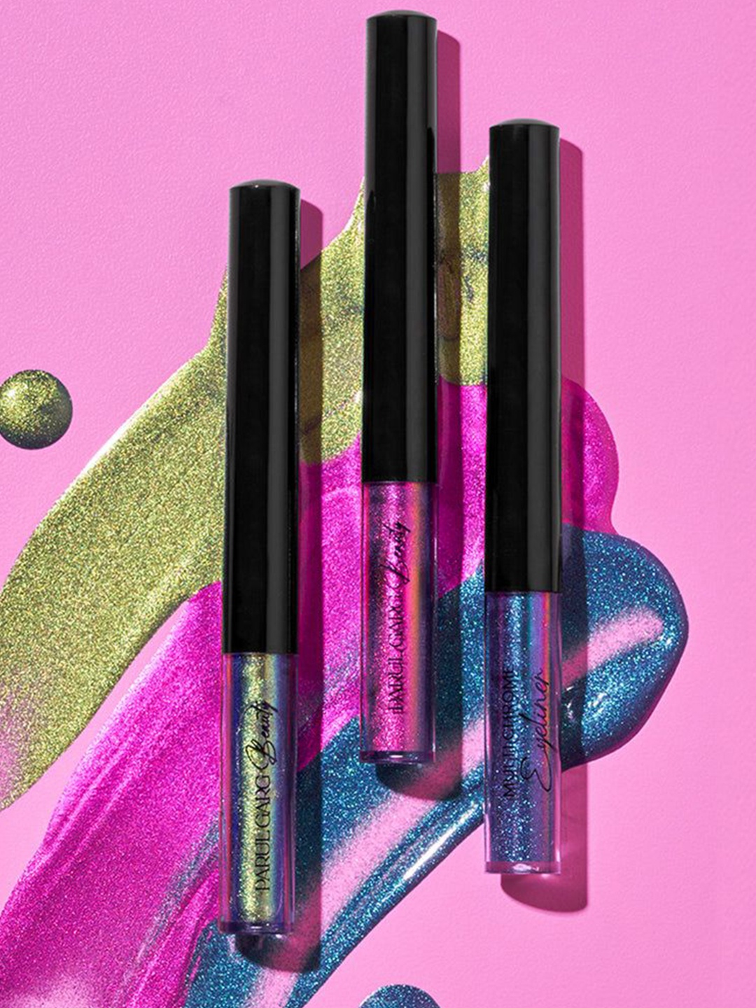

Parul Garg Beauty Multi-Chrome Waterproof Shimmer Liquid Eyeliners - 1.6 ml Topaz 22, Green