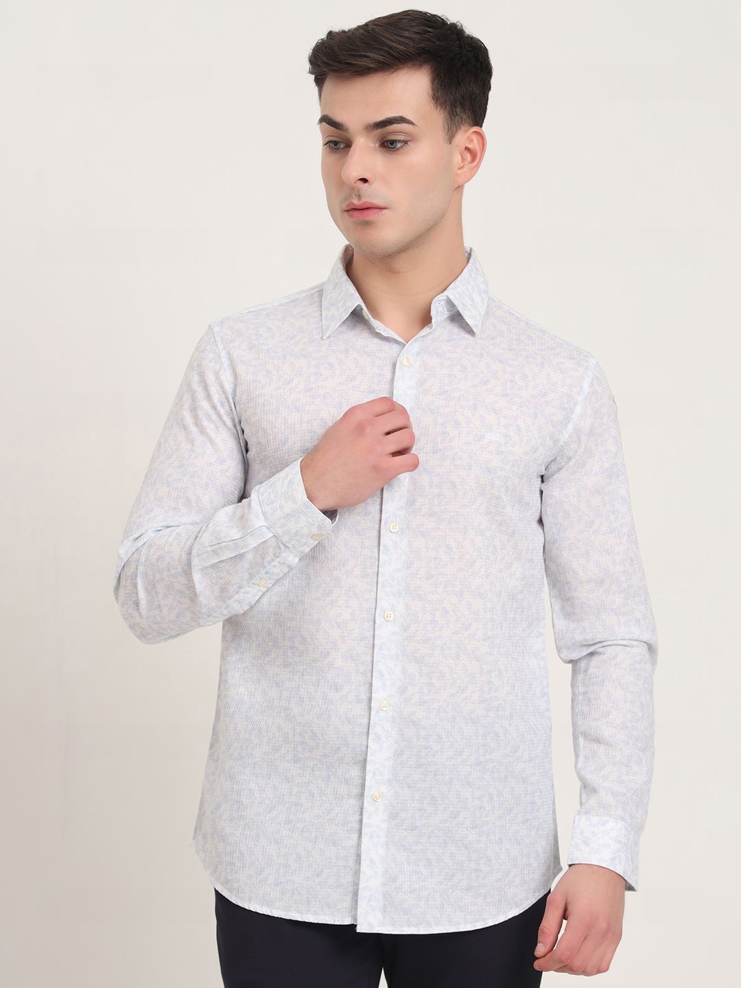 

JADE BLUE Men Slim Fit Floral Opaque Printed Casual Shirt
