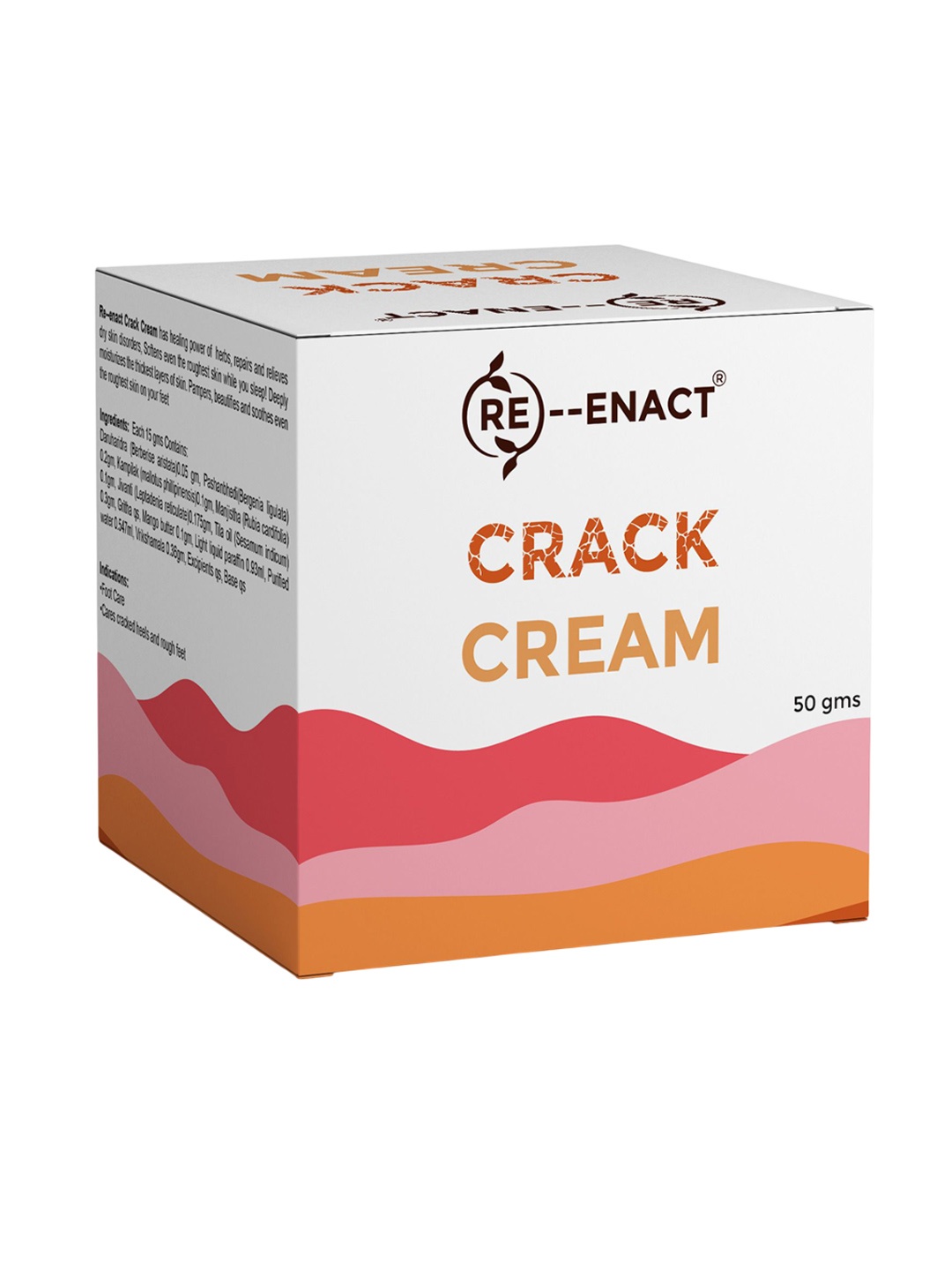 

RE-ENACT Crack Cream For Hands & Elbows- 50g, White