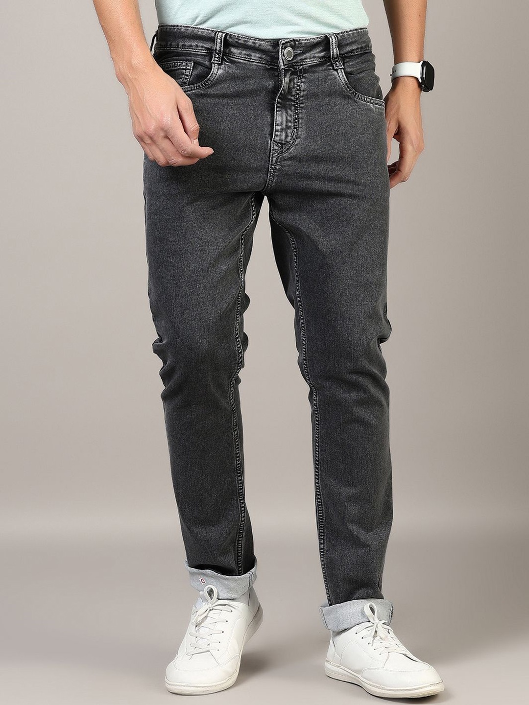 

V-Mart Men Light Fade Jeans, Grey