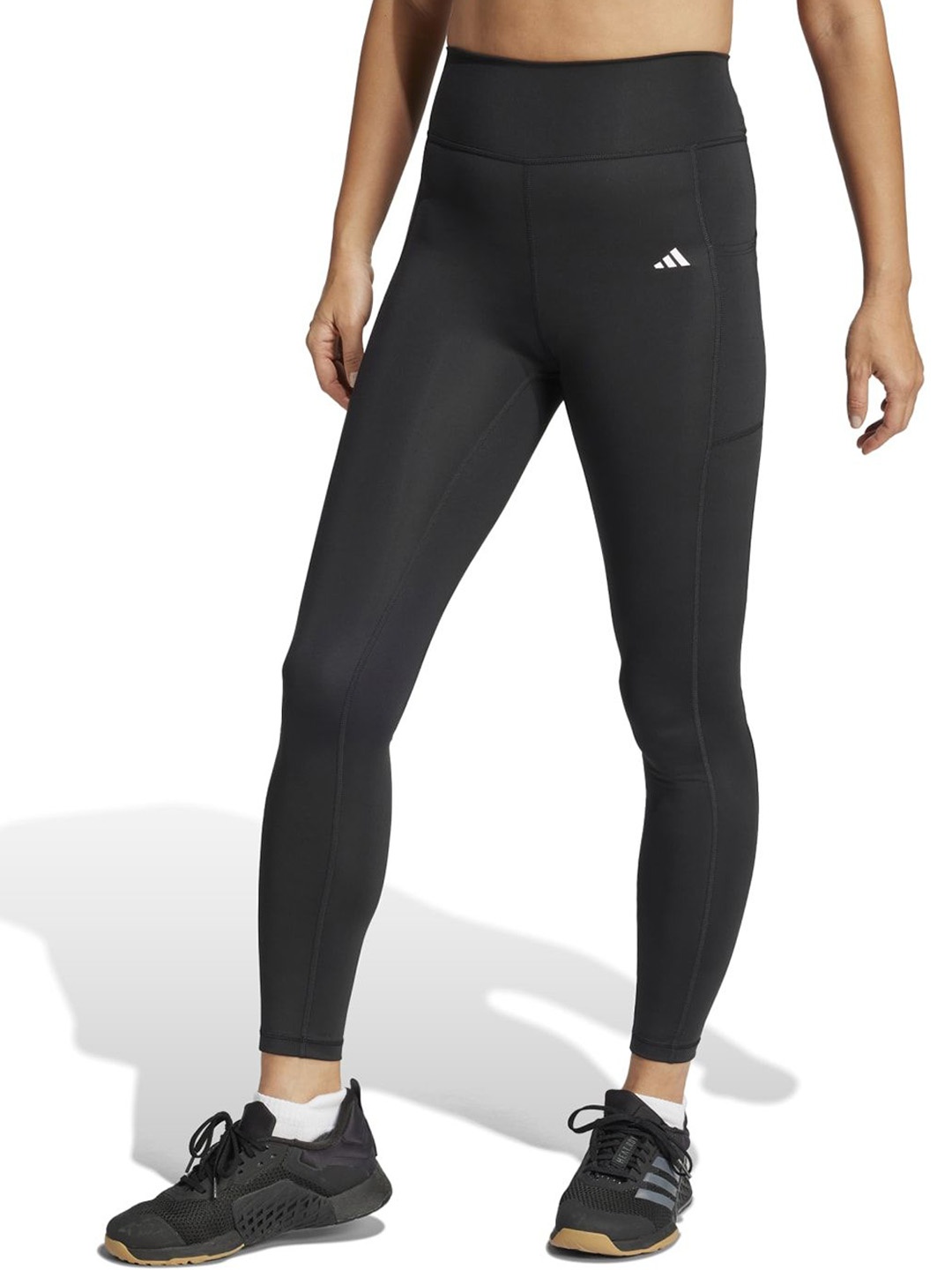 

ADIDAS Opt St Hr Women High Rise Ankle Length Tights, Black