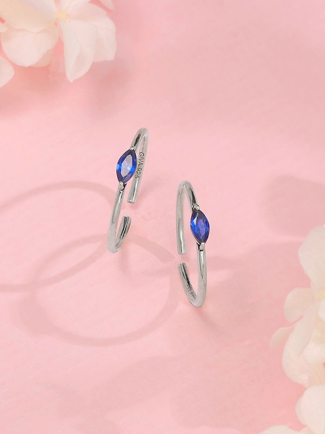 

GIVA Silver-Plated Oxidised Toe Rings