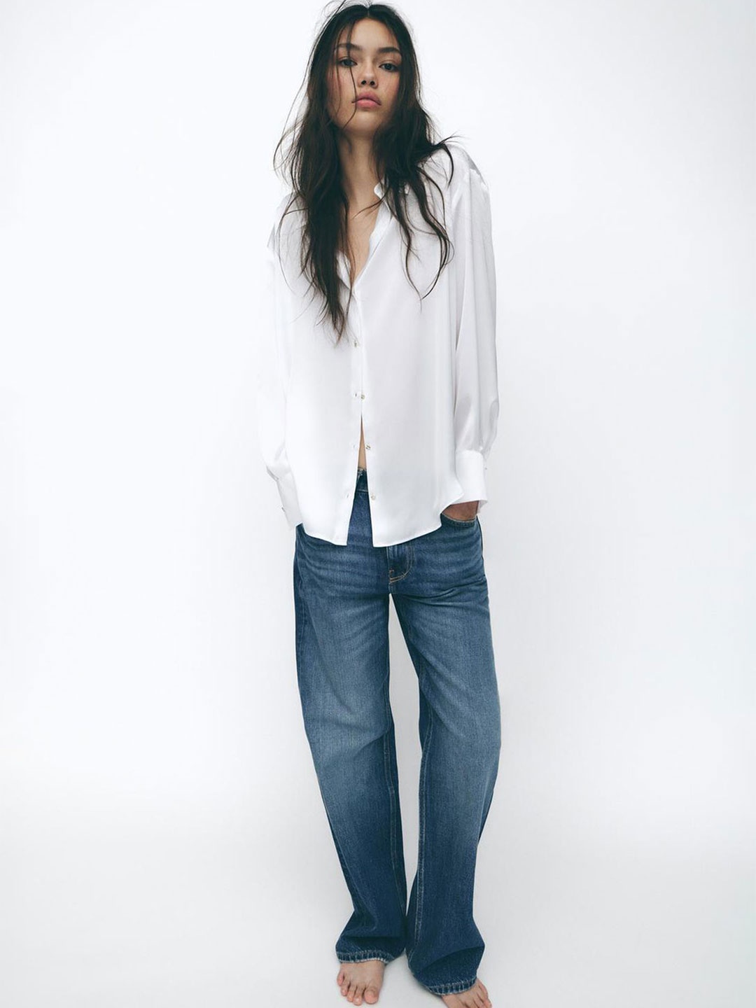 

LULU & SKY Women Opaque Casual Shirt, White