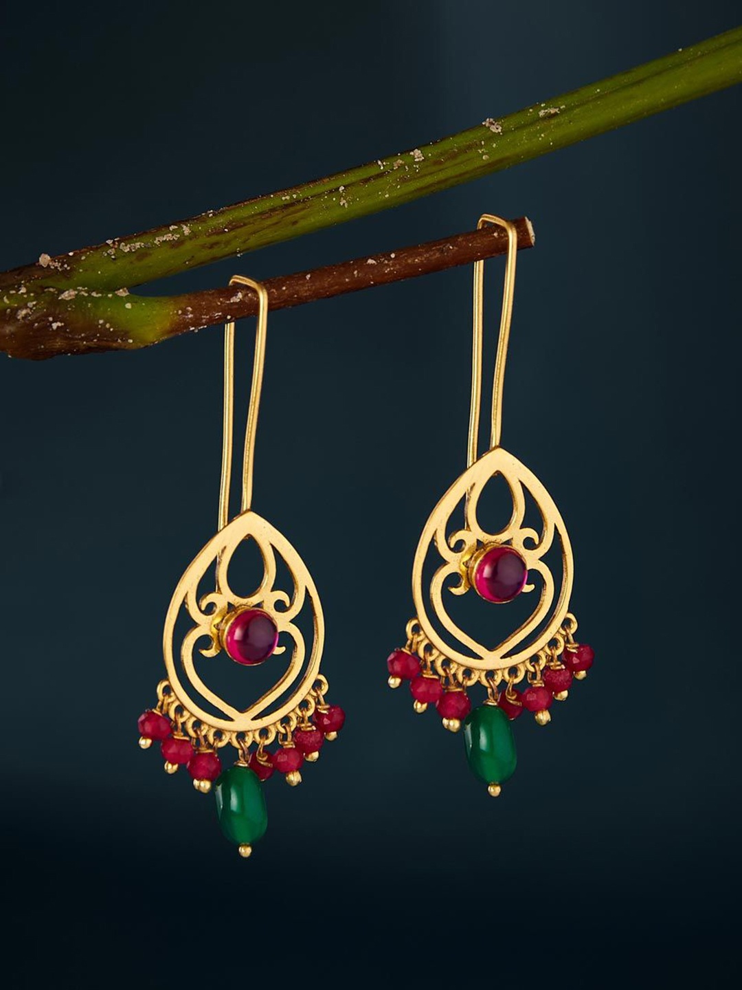 

Fabindia Contemporary Drop Earrings, Gold