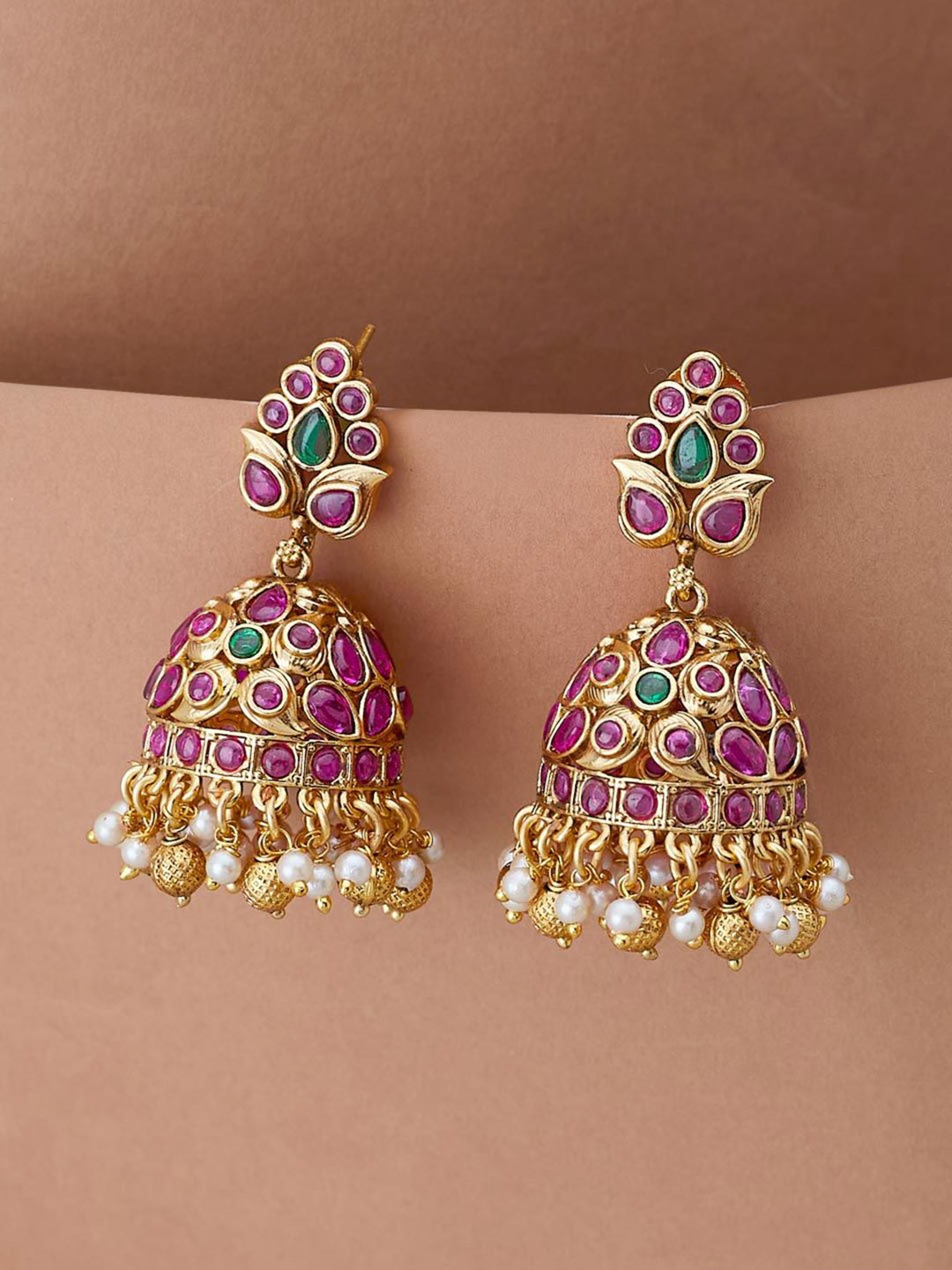 

Fabindia Contemporary Jhumkas Earrings, Gold