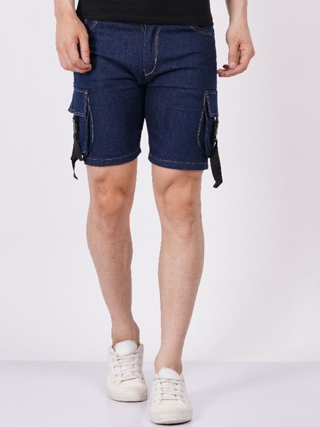 

LINARIA Men Denim Denim Shorts, Blue