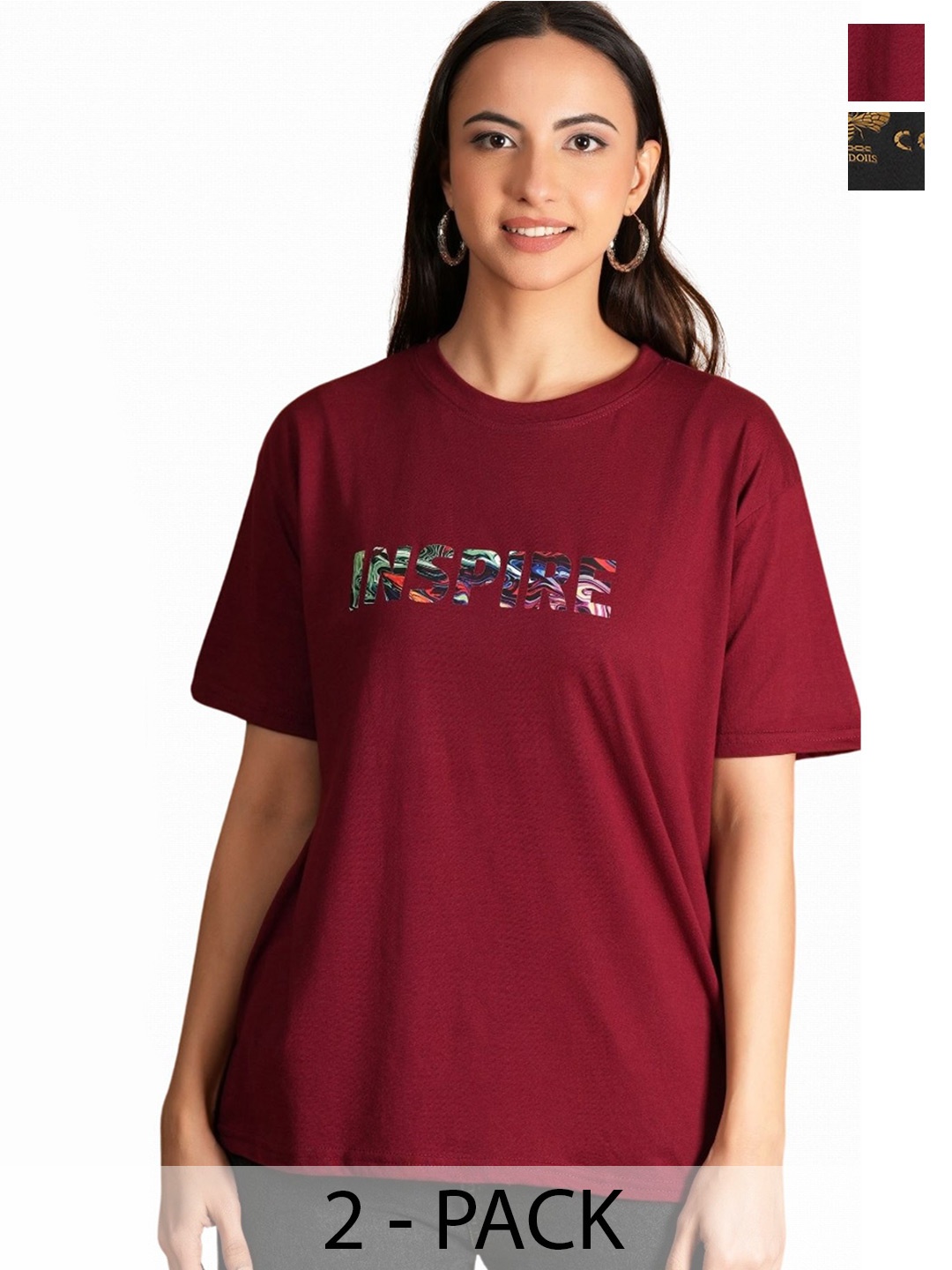 

BAESD Women Typography 2 Printed T-shirt, Multi