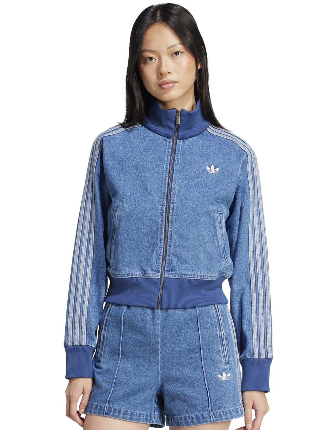 

ADIDAS Originals Women Long Sleeves Training or Gym Fashion Jacket, Blue