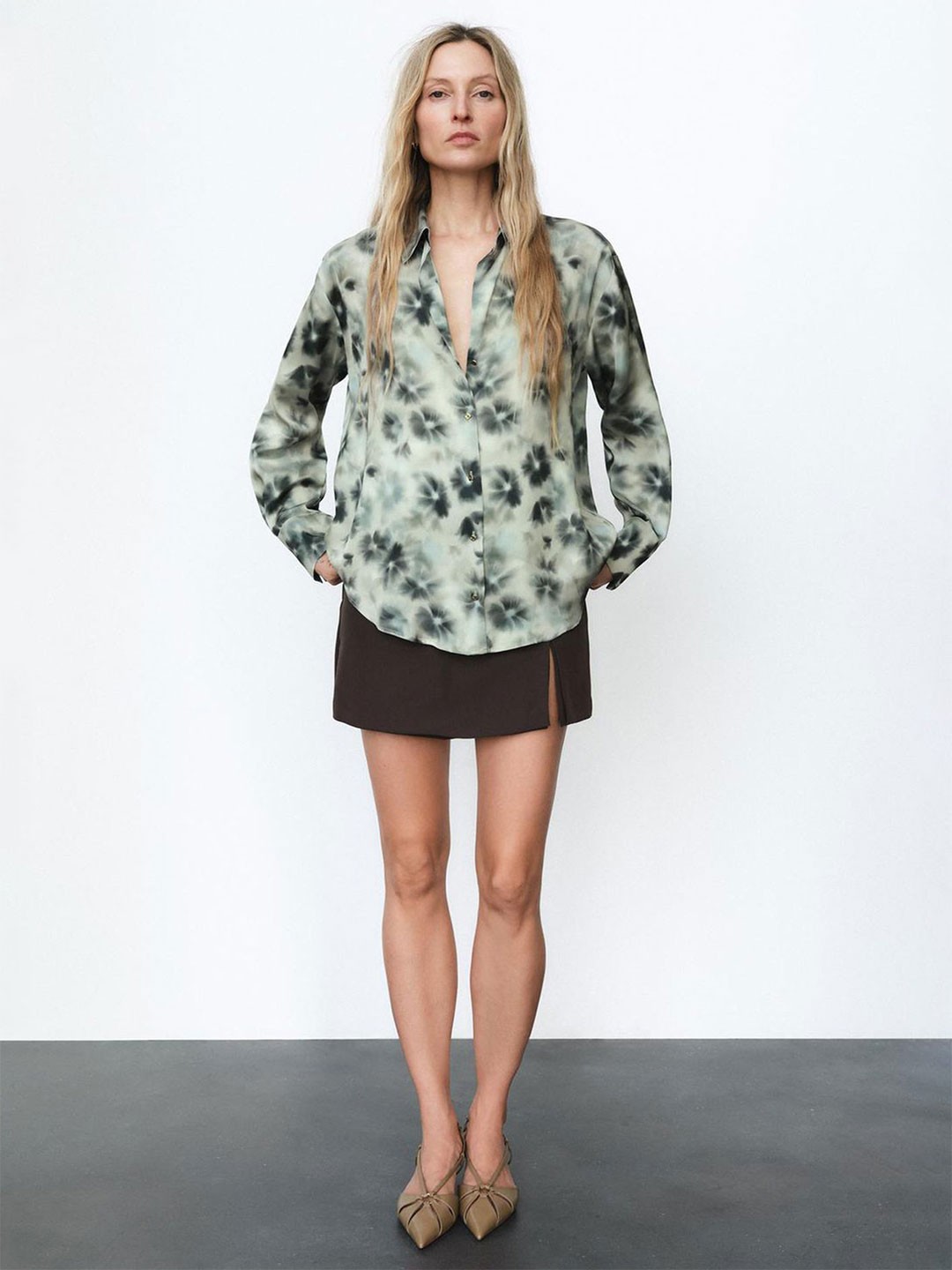

LULU & SKY Women Opaque Printed Casual Shirt, Green