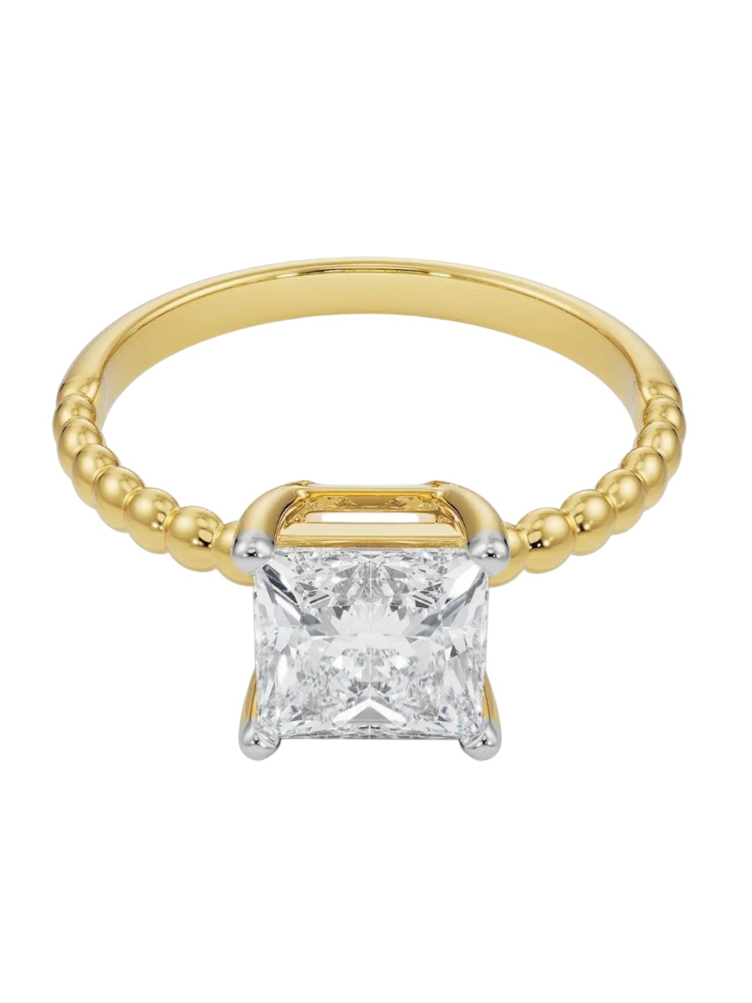

Emori Violet Princess Cut Engagement Ring, Yellow
