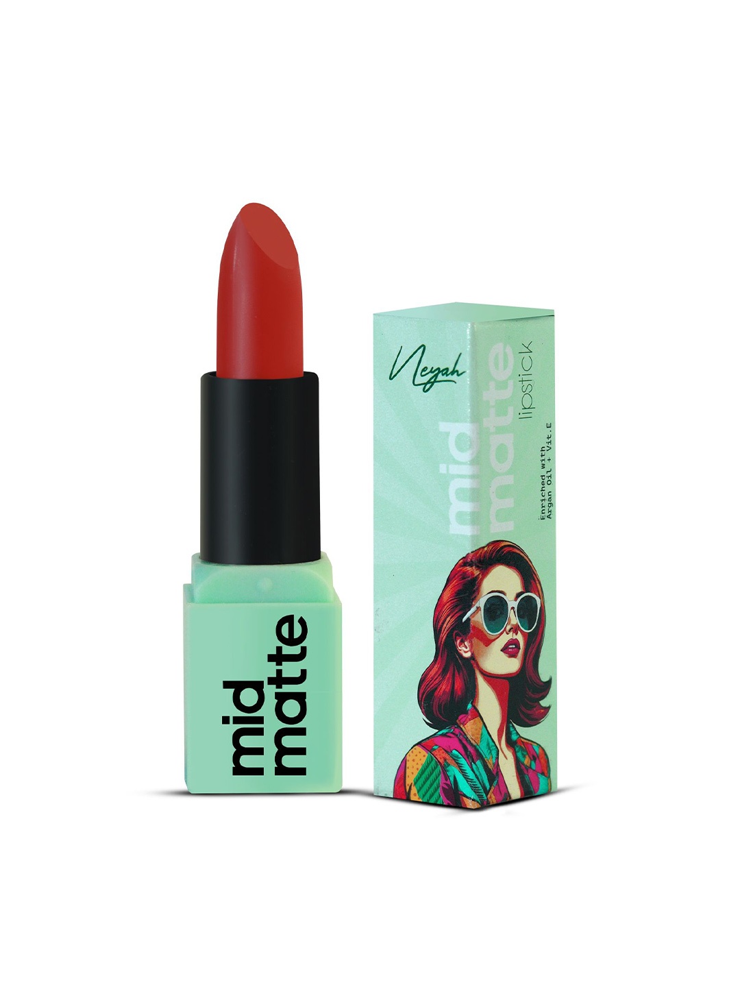

Neyah Mid Matte Lipstick -Crimson 102, Red
