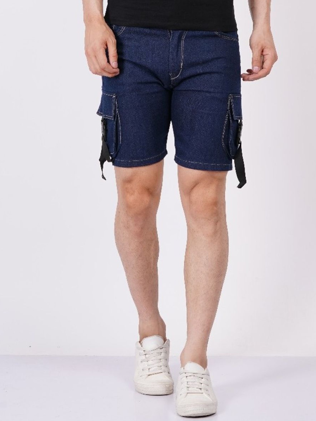 

LINARIA Men Denim Denim Shorts, Blue