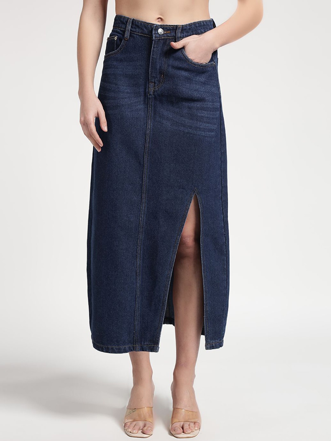 

Chemistry Long Mid-Rise skirt, Blue