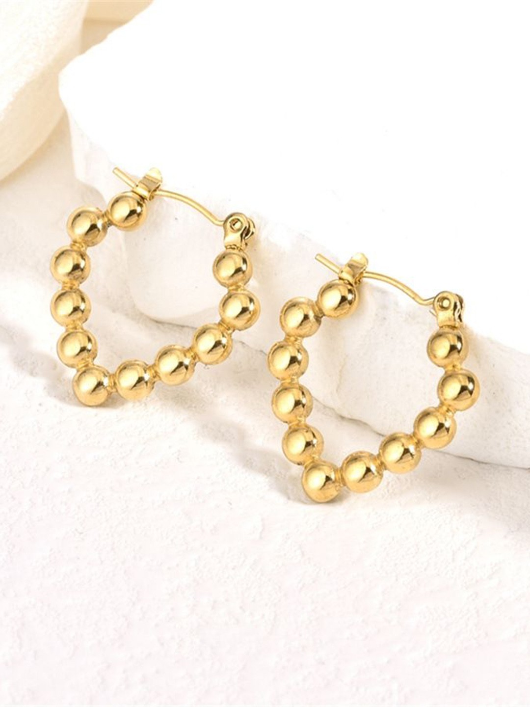 

DressBerry Circular Hoop Earrings, Gold