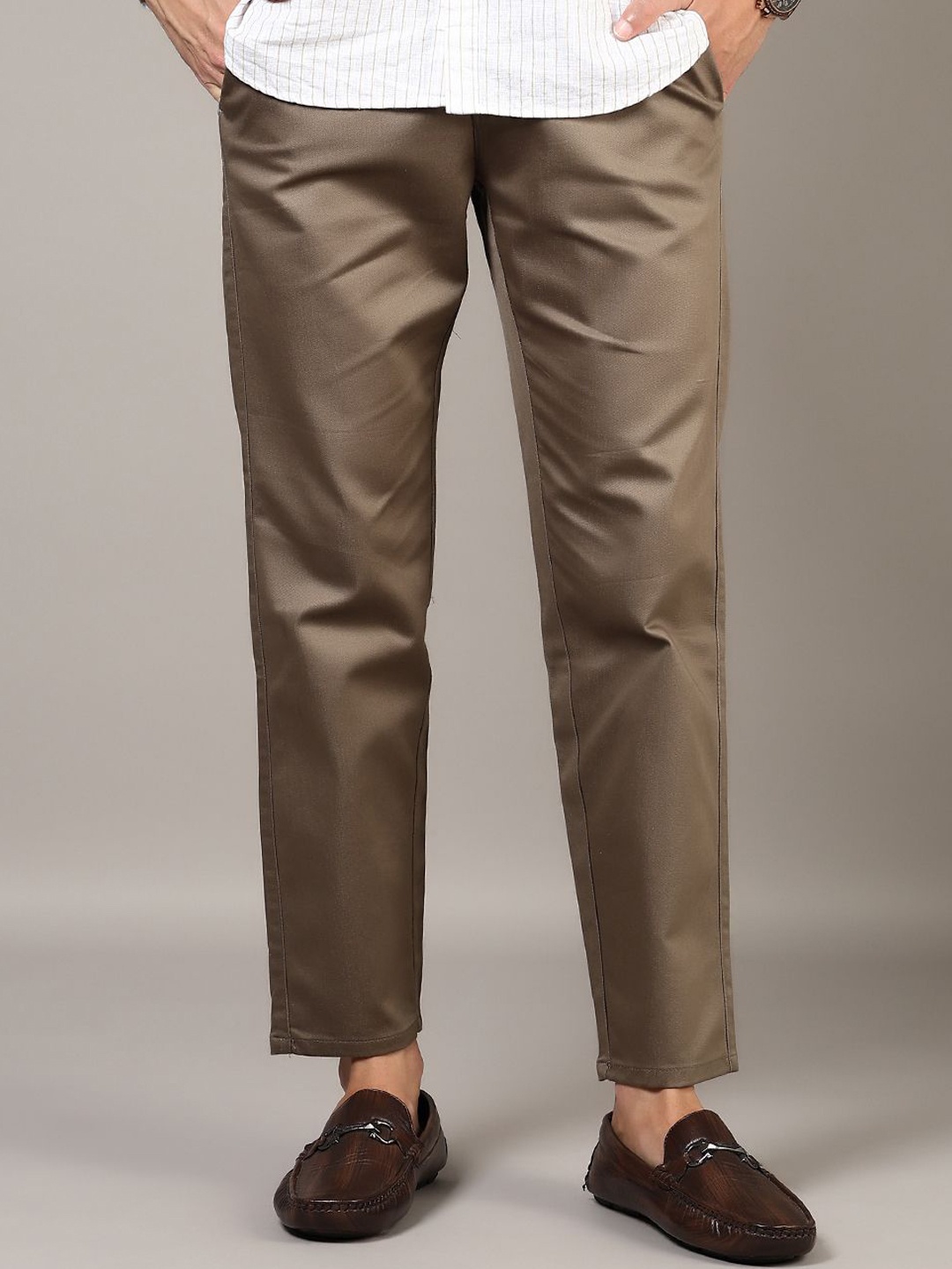 

V-Mart Men Chinos Trousers, Grey