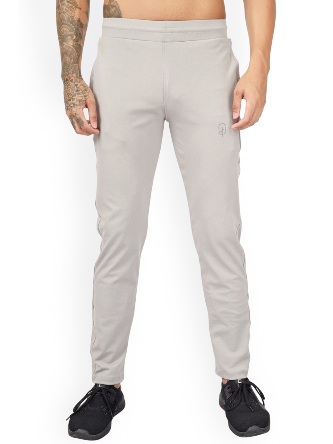 

BLUEFICUS Men Slim-Fit Track pants, Grey