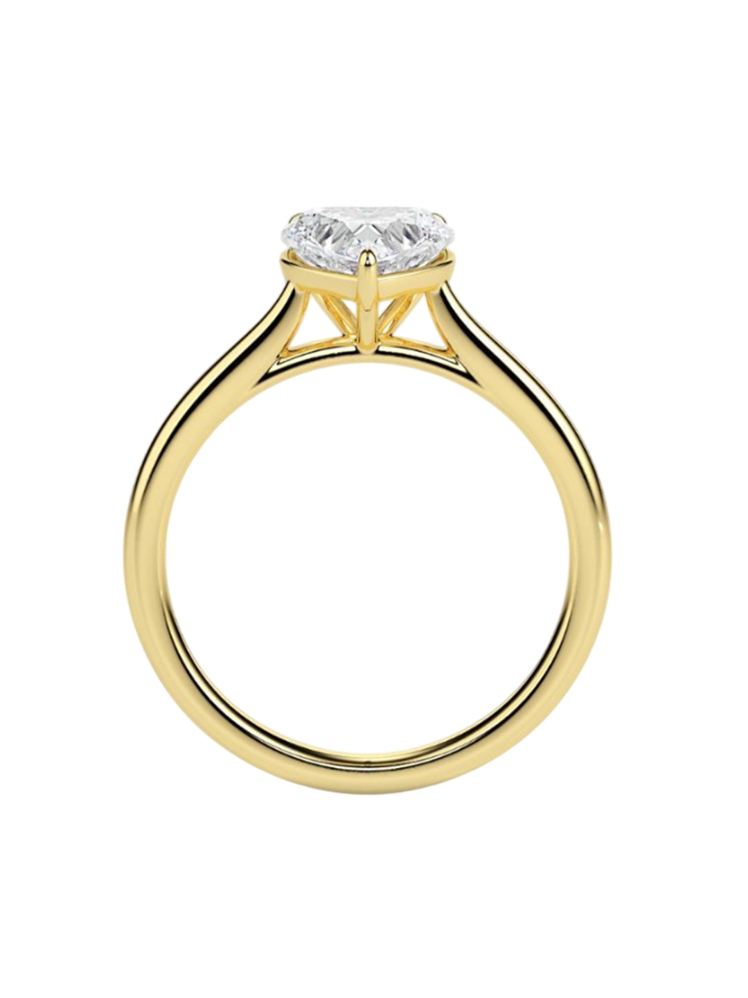 

Emori Solitaire Heart Diamond Ring, Gold