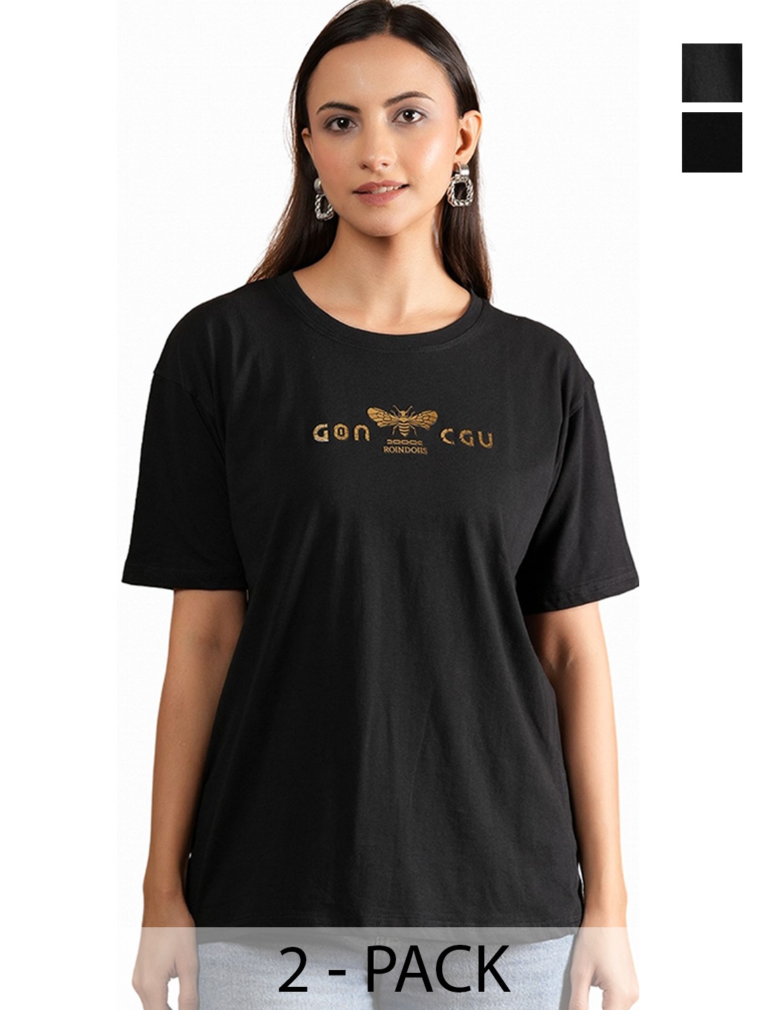 

BAESD Women Typography 2 Printed T-shirt, Multi
